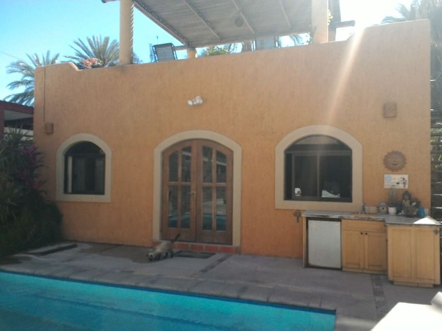 Exterior of casita