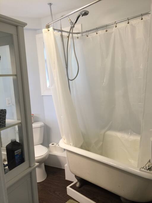 Bathroom with claw-foot tub