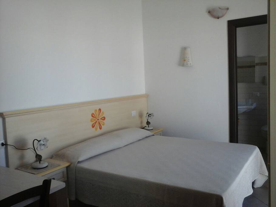 Zona letto del monolocale