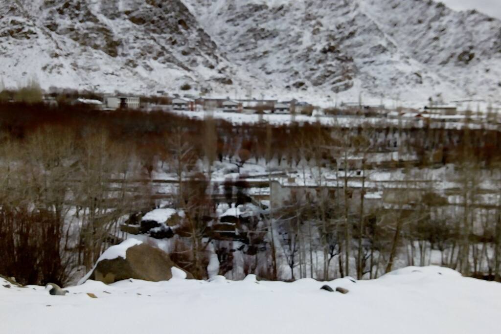 view from front gate .... photos are clicked during winter time