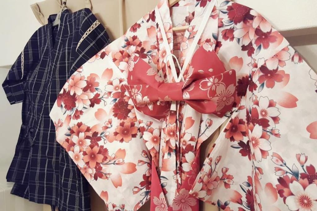 Guest can use yukata outside of room