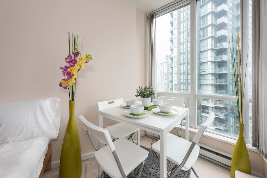 Enjoy breakfast whilst taking in the stunning city views