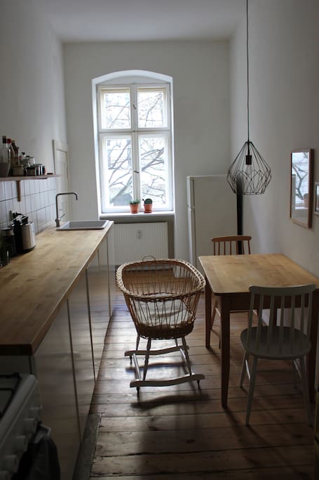 Kitchen with cooking facilities
