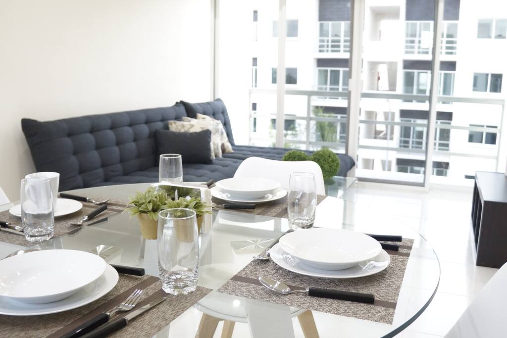Big Dining room and Living Room with all you need during your stay
