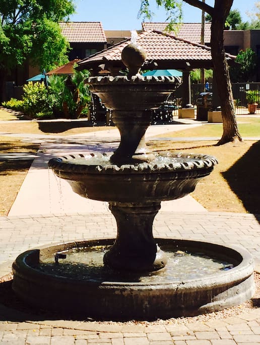 Fountain in front of Complex