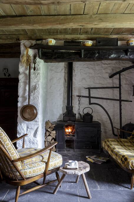 Main living room with open fire