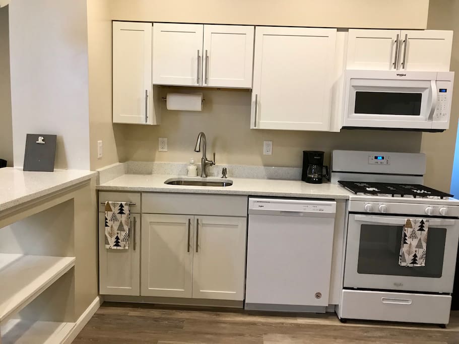 Kitchen with plenty of counter space.
