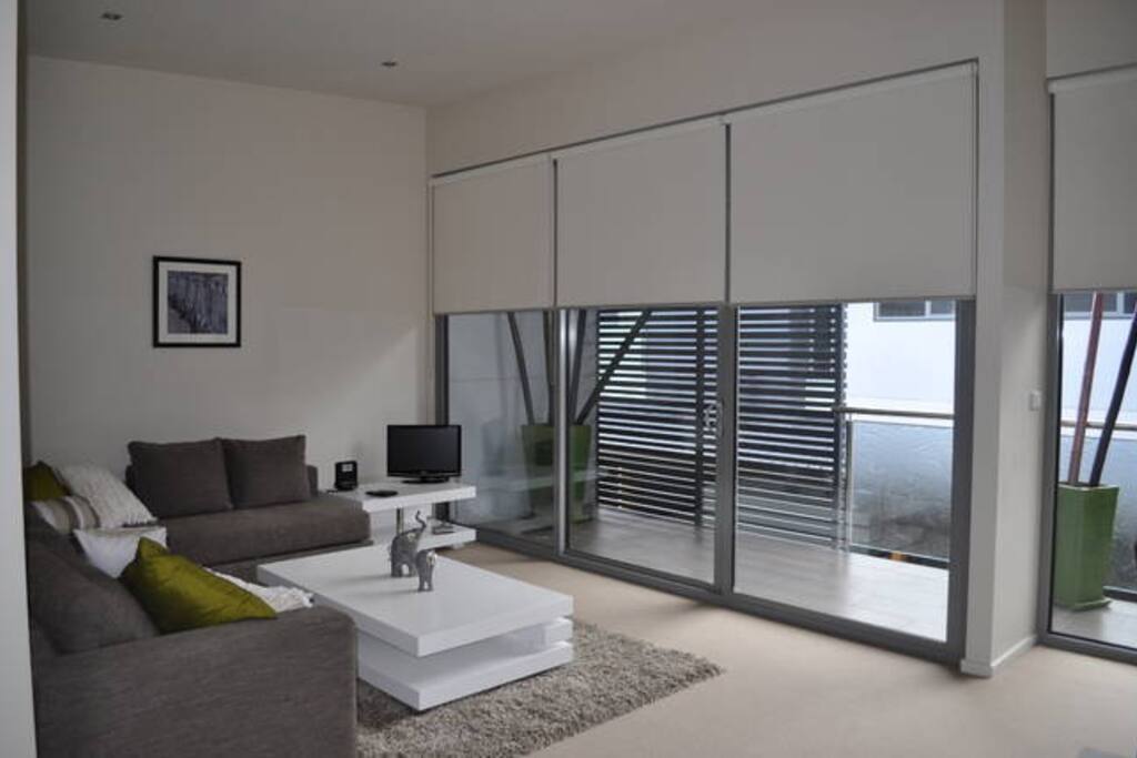 Upstairs open plan living area