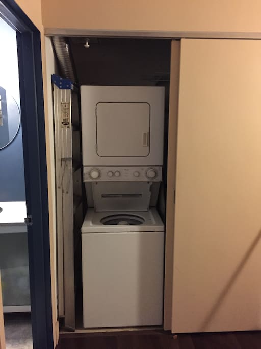 Washer/dryer in unit