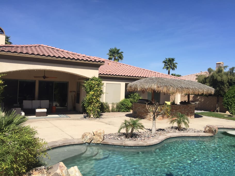 A view of main house from the casita