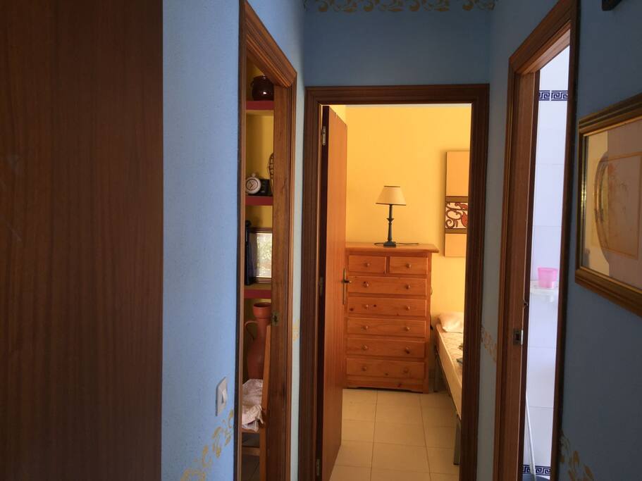 Pasillo habitaciones