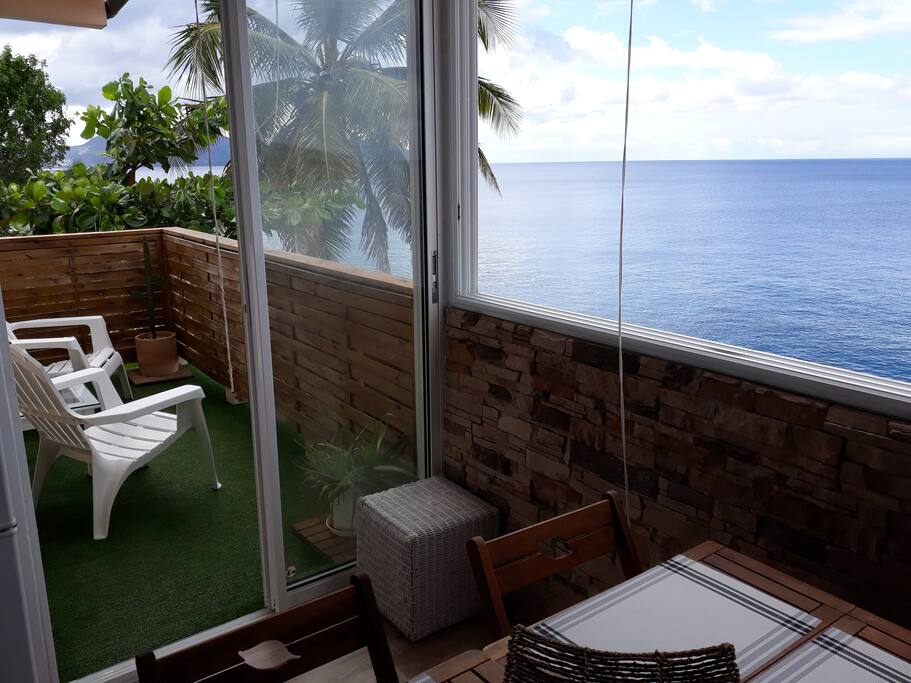 Accès à la terrasse privative