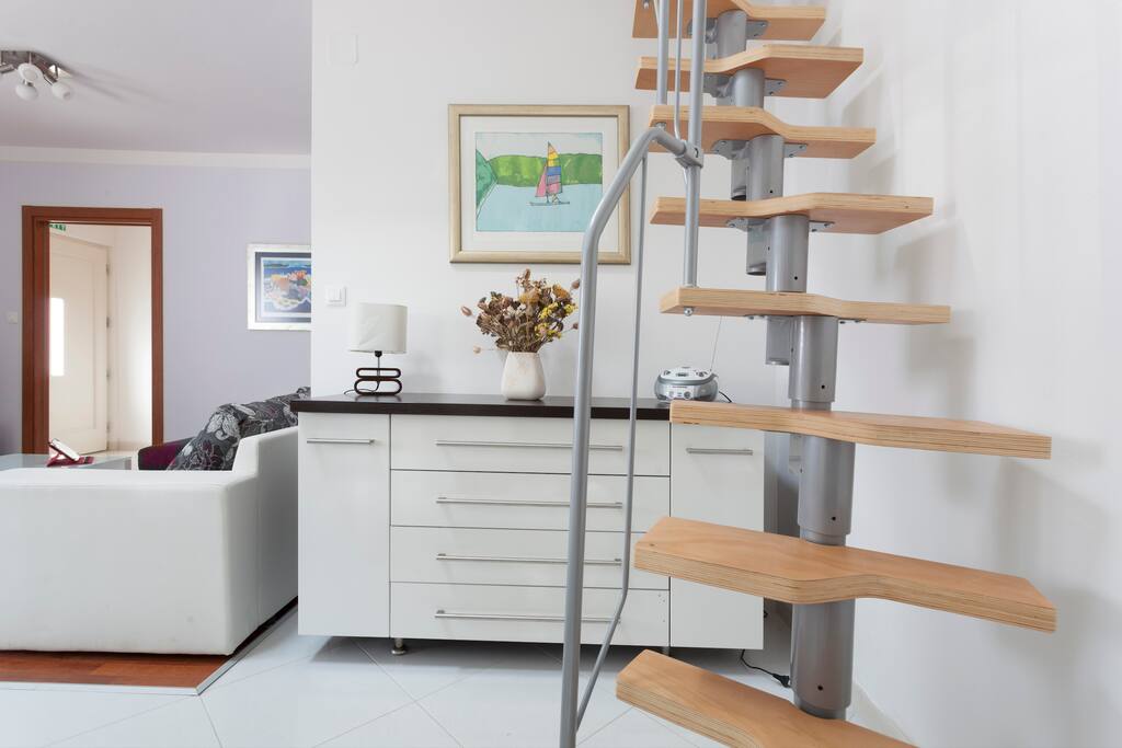 Stairs to loft gallery