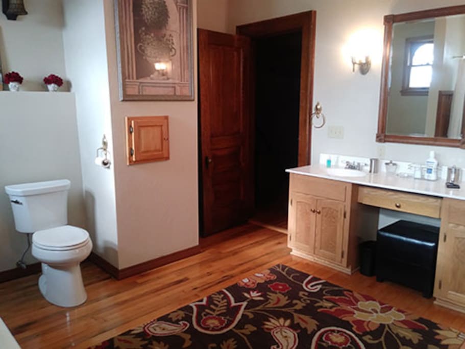 attached shared bathroom