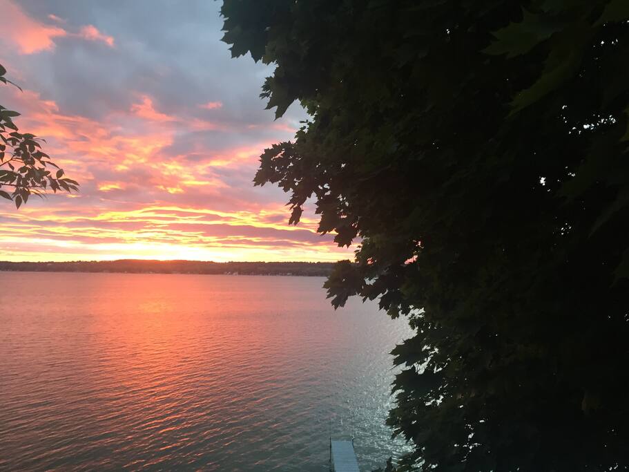 Sunrise view from the Master Bedroom!