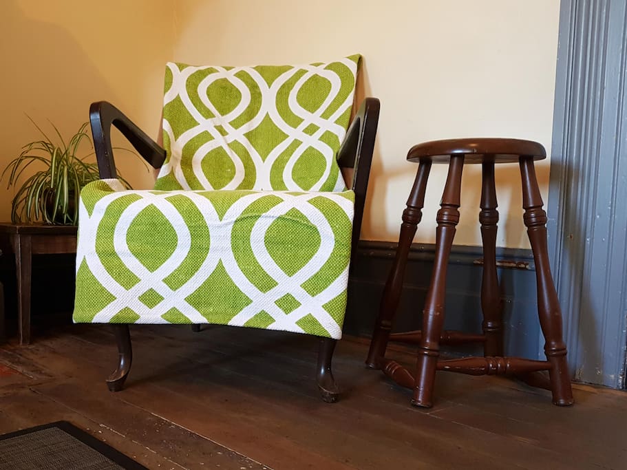 Lounge Chair next to electric plug