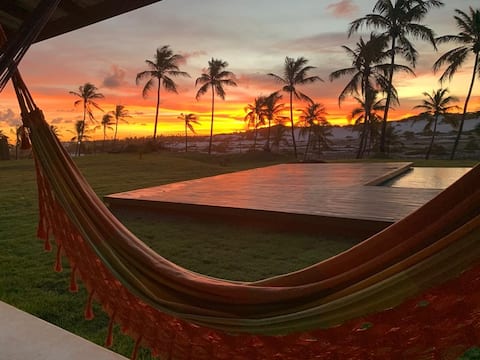 Paradise, dunes and the sea in Porto de Sauipe