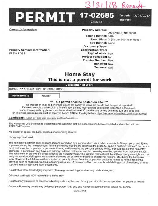 All City of Asheville Permits and Approvals