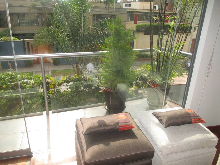 Balcon para fumadores