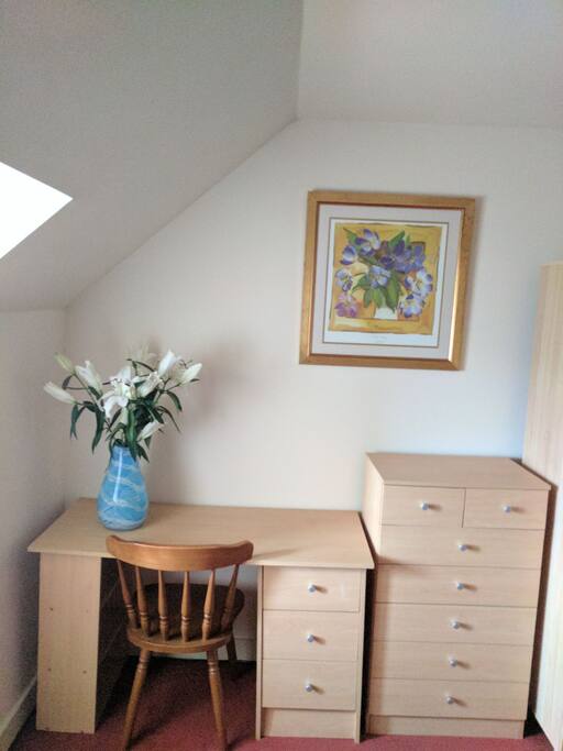Use the wi-fi and the desk to catch up on some work, or your social media