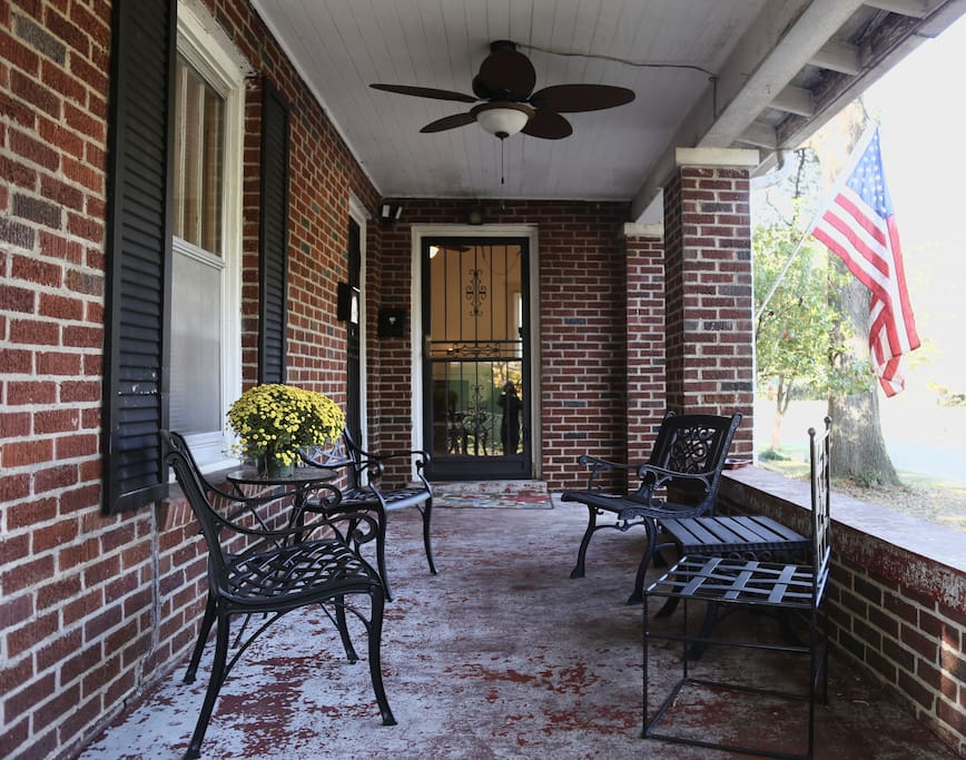 Cozy front porch
