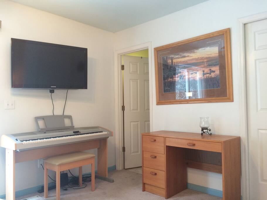 Cable TV and electronic piano