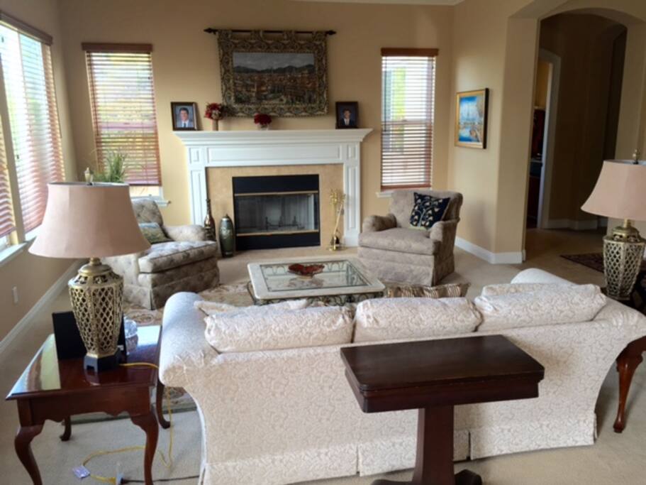 Bright formal living room for coffee or reading