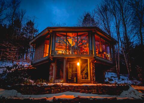 Mid-Century Glass Octagon in the Berkshires