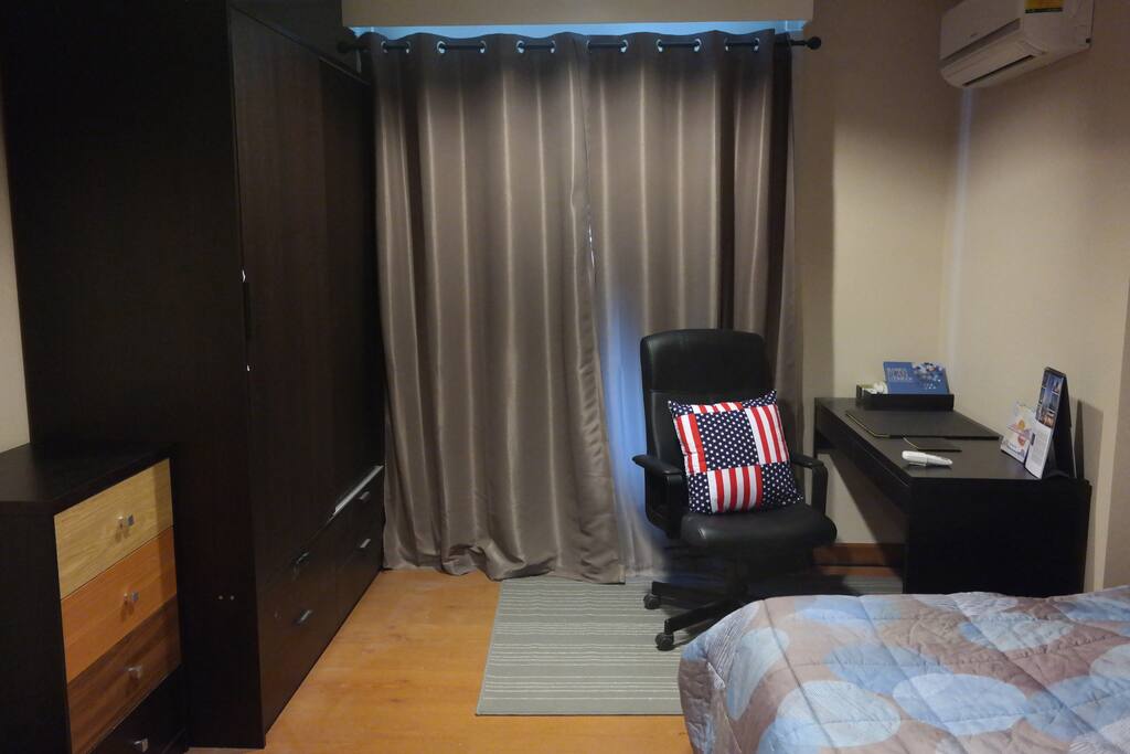 The bedroom with King size bed