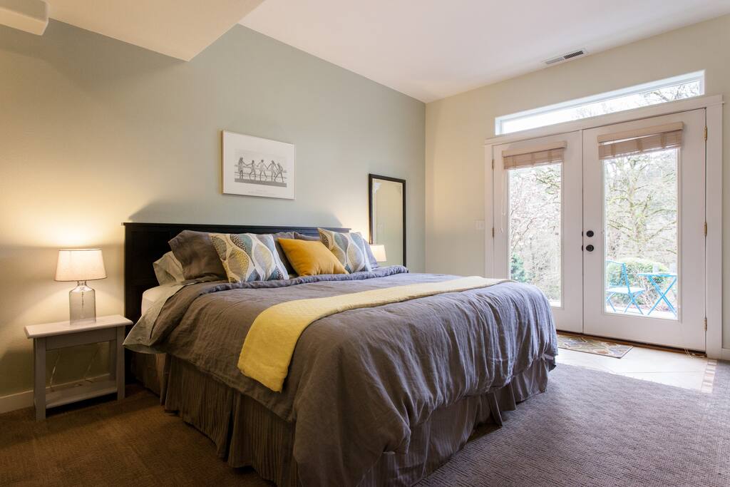 Master bedroom with king bed
