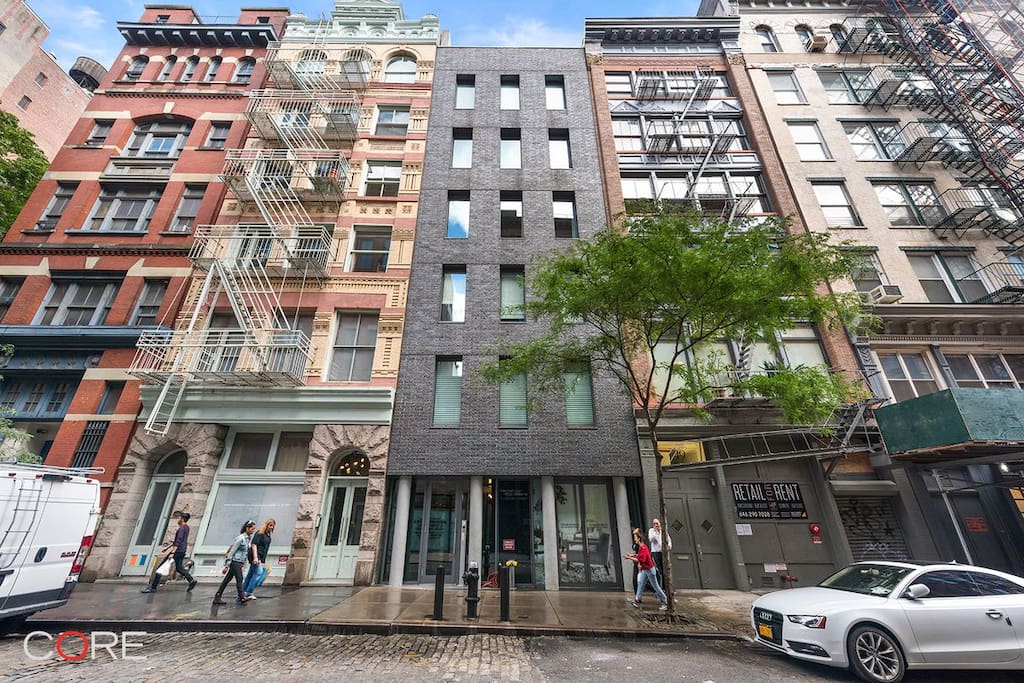 Crosby Street back entrance using your digital keyfob
