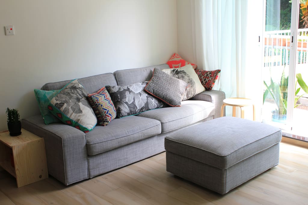Comfy sofa to relax on!