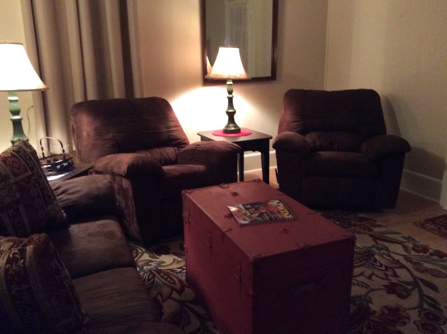 Kick back and relax in our cozy living area