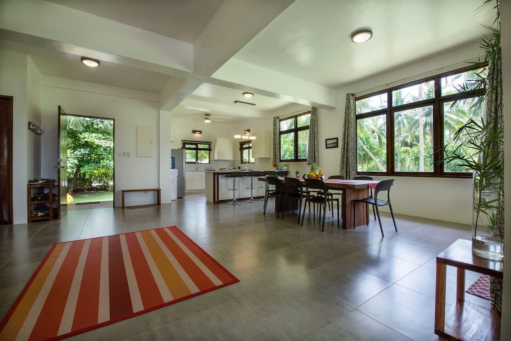 Entrance, Dining Room, Kitchen