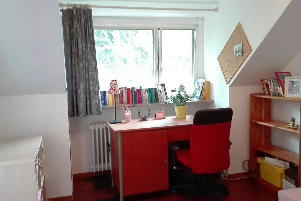 All the rooms are very bright.
