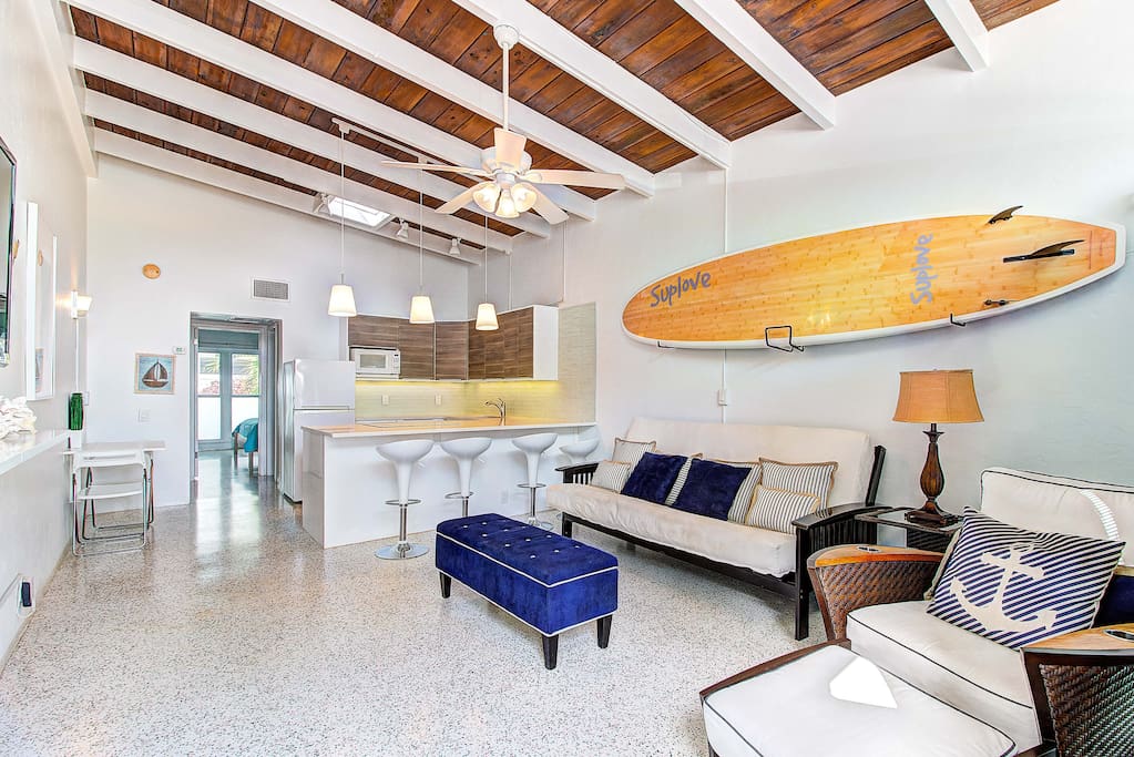 Modern and Beach Chic Open Floor Plan
