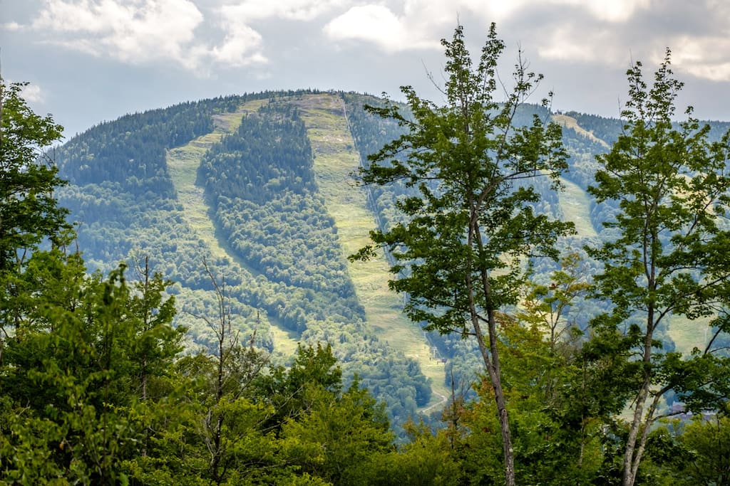 Mountain view from the living room