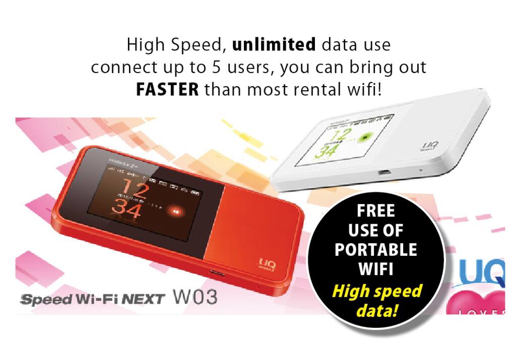 Compact Portable wifi free use for my guests. You can bring it out with you.