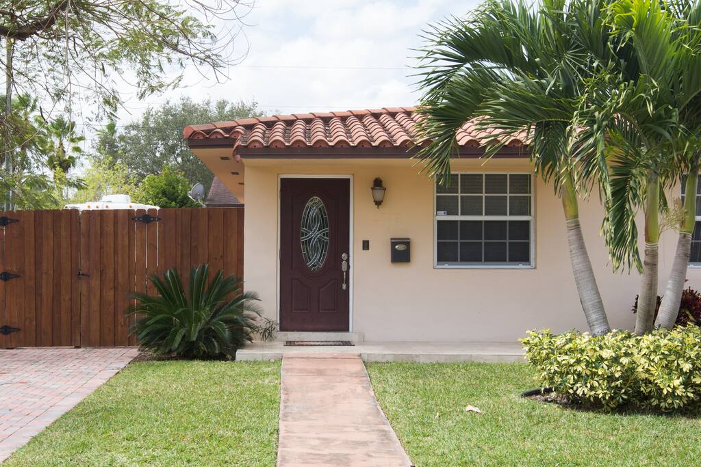 Front of the house. Driveway area.