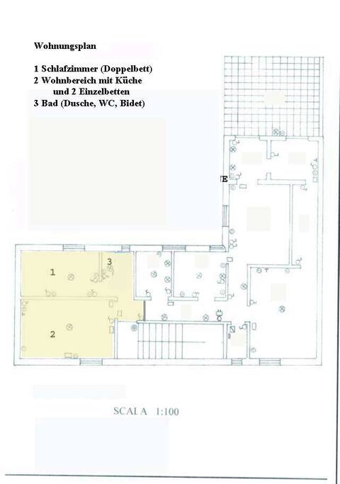 Wohnungsplan (gelb)