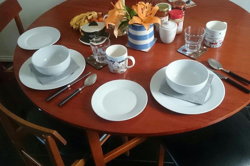 A welcome breakfast.