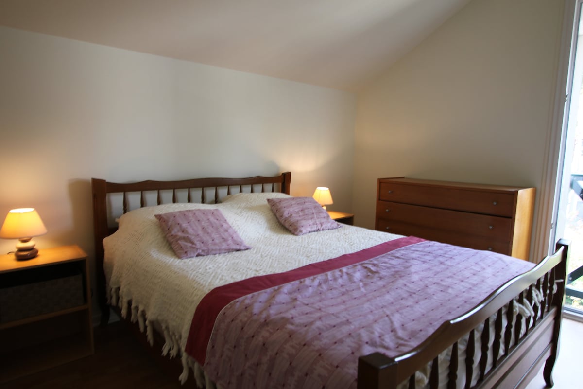 The third bedroom with a double bed. Abundant storage for clothes.