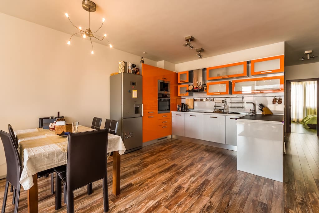 Kitchen with dining corner