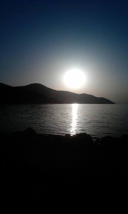 moonlight over the sea