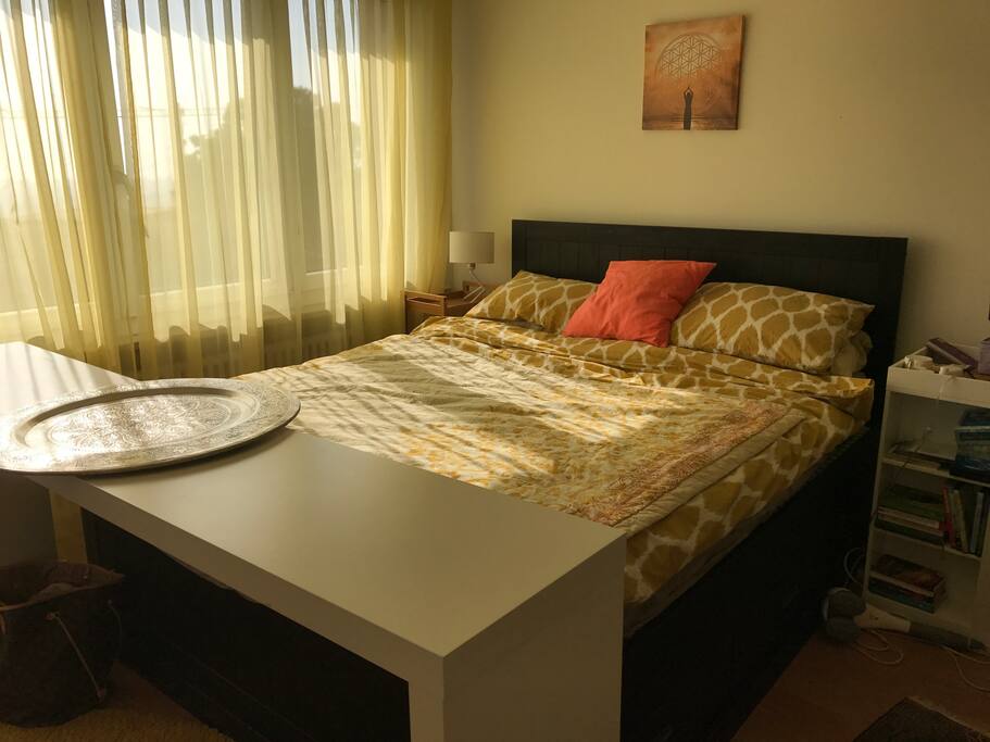Doppelbett mit Aussicht