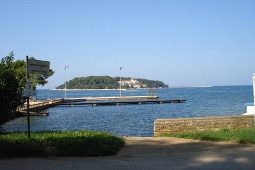 View to the city beach