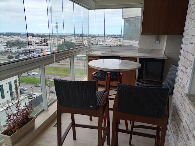 Lindo apartamento com lazer completo e decorado