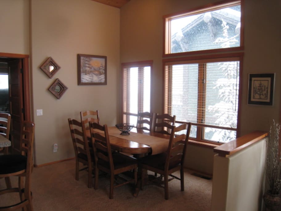 Diningroom gets great light and has a table leaf if you need to seat more than 6