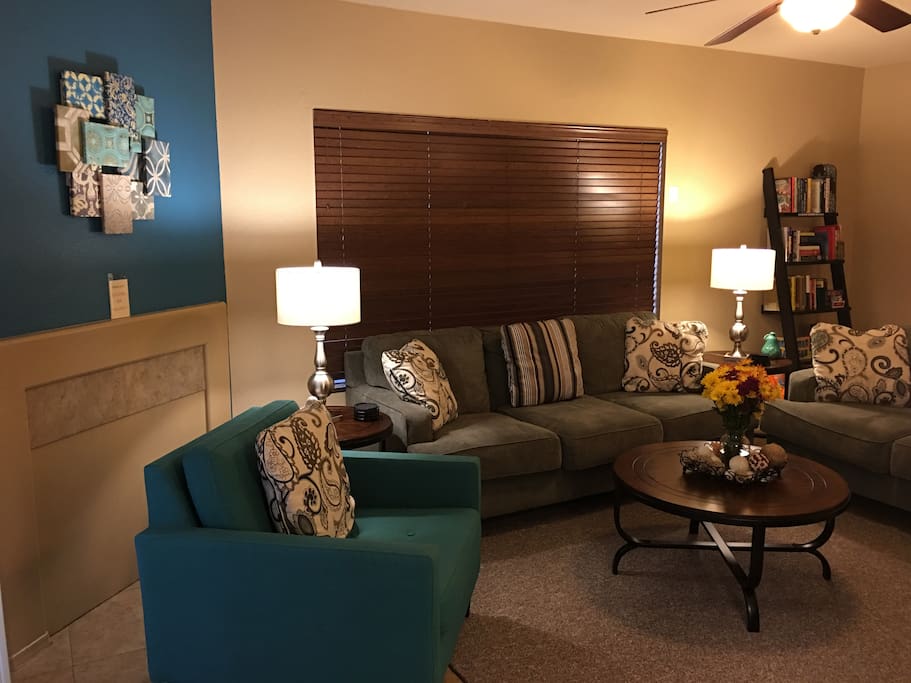 Stylishly decorated with a decorator color pallette