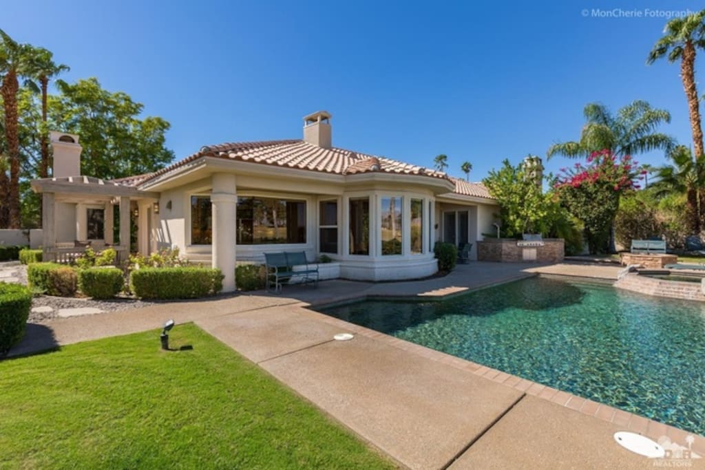 Rear View of Estate with Private Pool & Spa